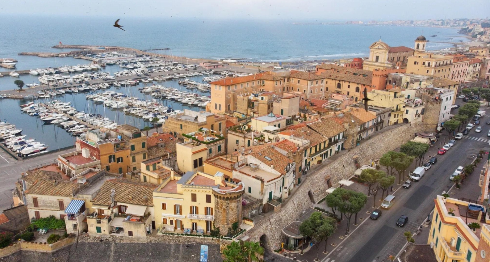 Panorama della città di Nettuno